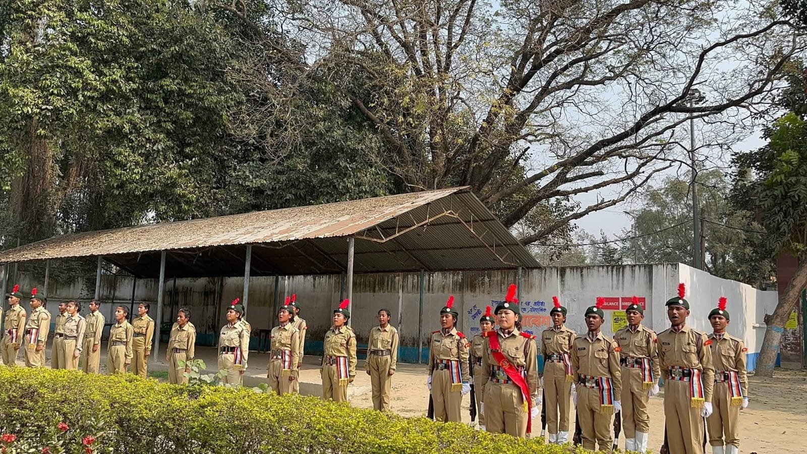 NCC Cadets Parade and Training.